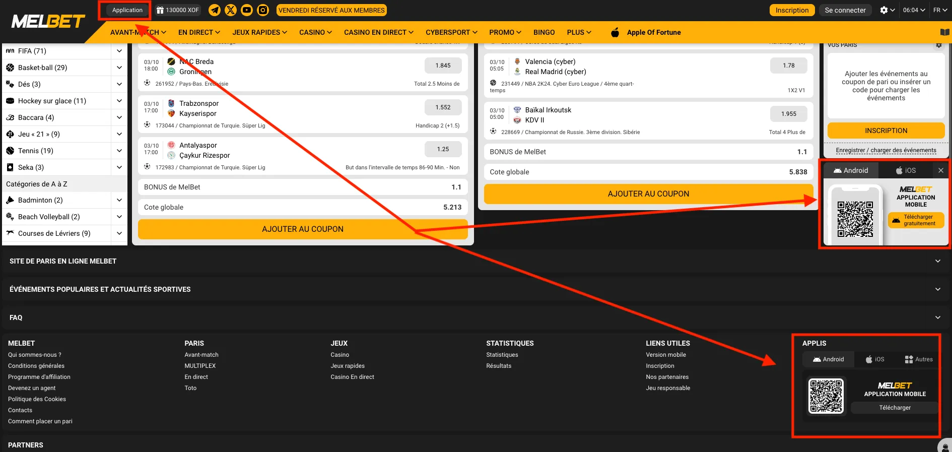 T&eacute;l&eacute;chargez Melbet APK directement sur Android et commencer &agrave; parier d&egrave;s aujourd'hui.