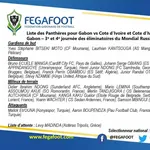 Gabon : la liste contre la C&ocirc;te d&rsquo;Ivoire