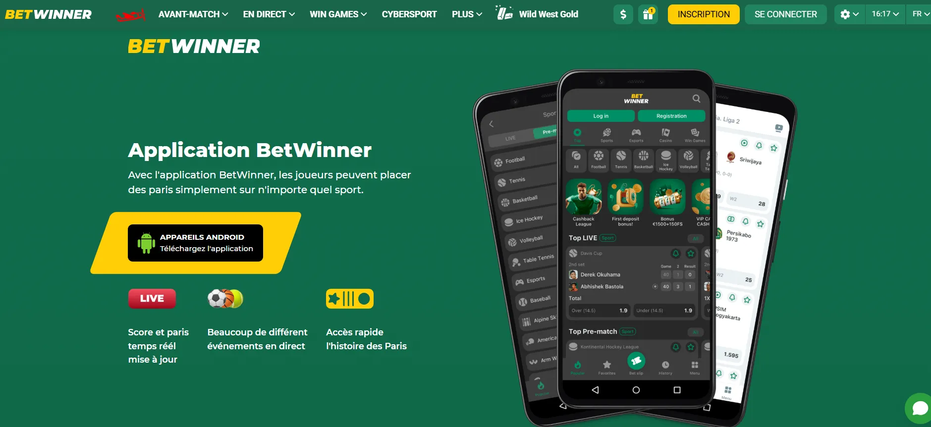 betwinner apk top classement