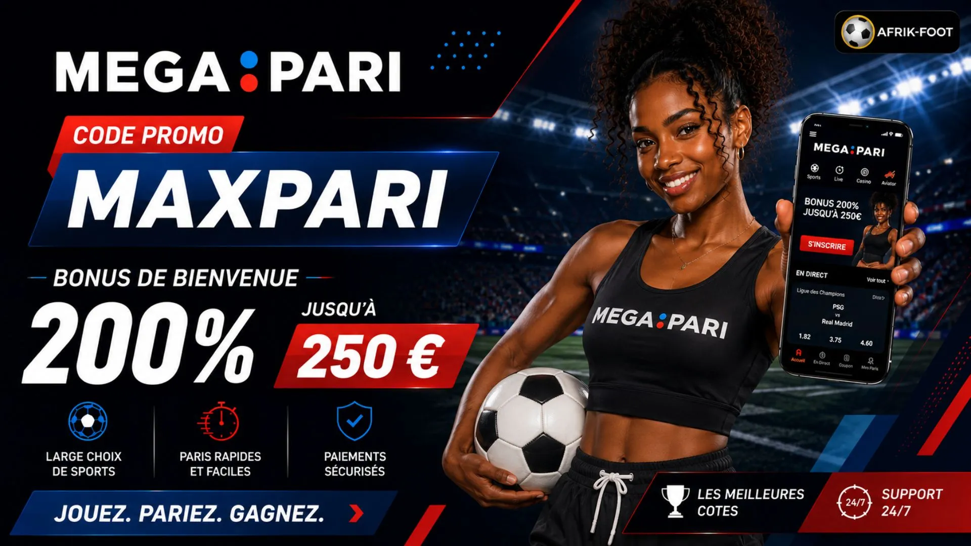 presentation megapari code promo maxpari bonus bienvenue sport et casino