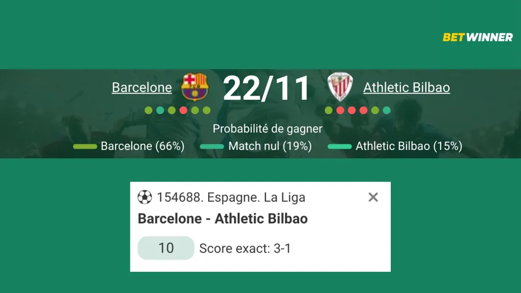 Pronostiquez le match entre le Barca et Bilbao sur BetWinner