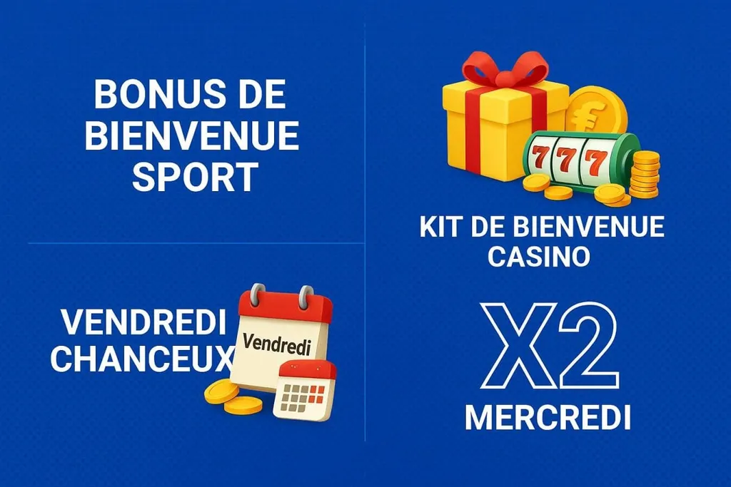 D&eacute;couvrez les bonus 1xBet vous permettant de faire vos paris en live.