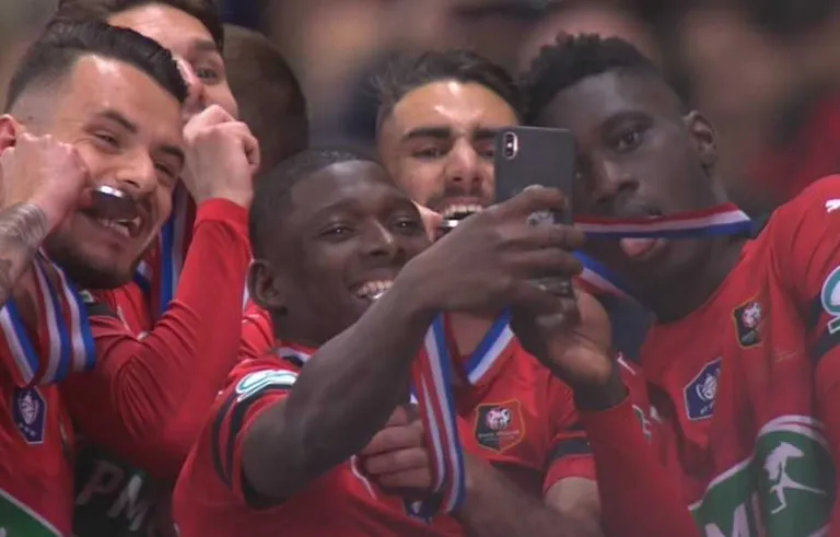 Rennes&nbsp;: Sarr, Hamari Traor&eacute;, Bensebaini&hellip; La joie des Africains en images