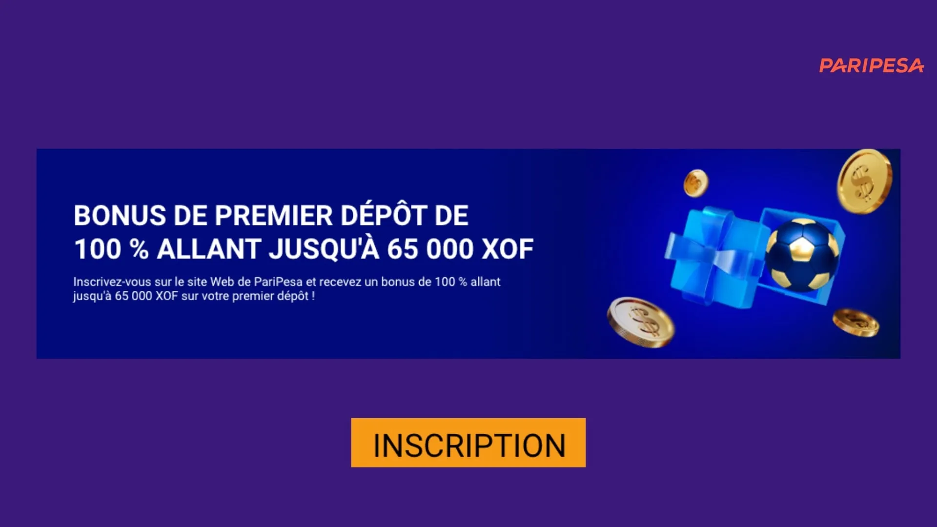 Gagnez un bonus sport avec le code promo PariPesa