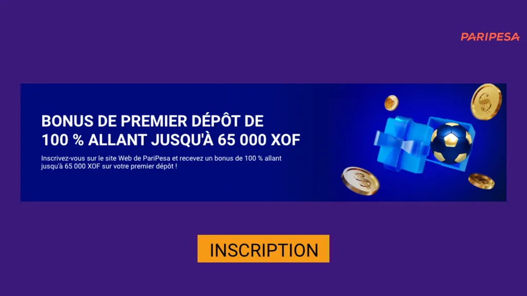 Gagnez un bonus sport avec le code promo PariPesa