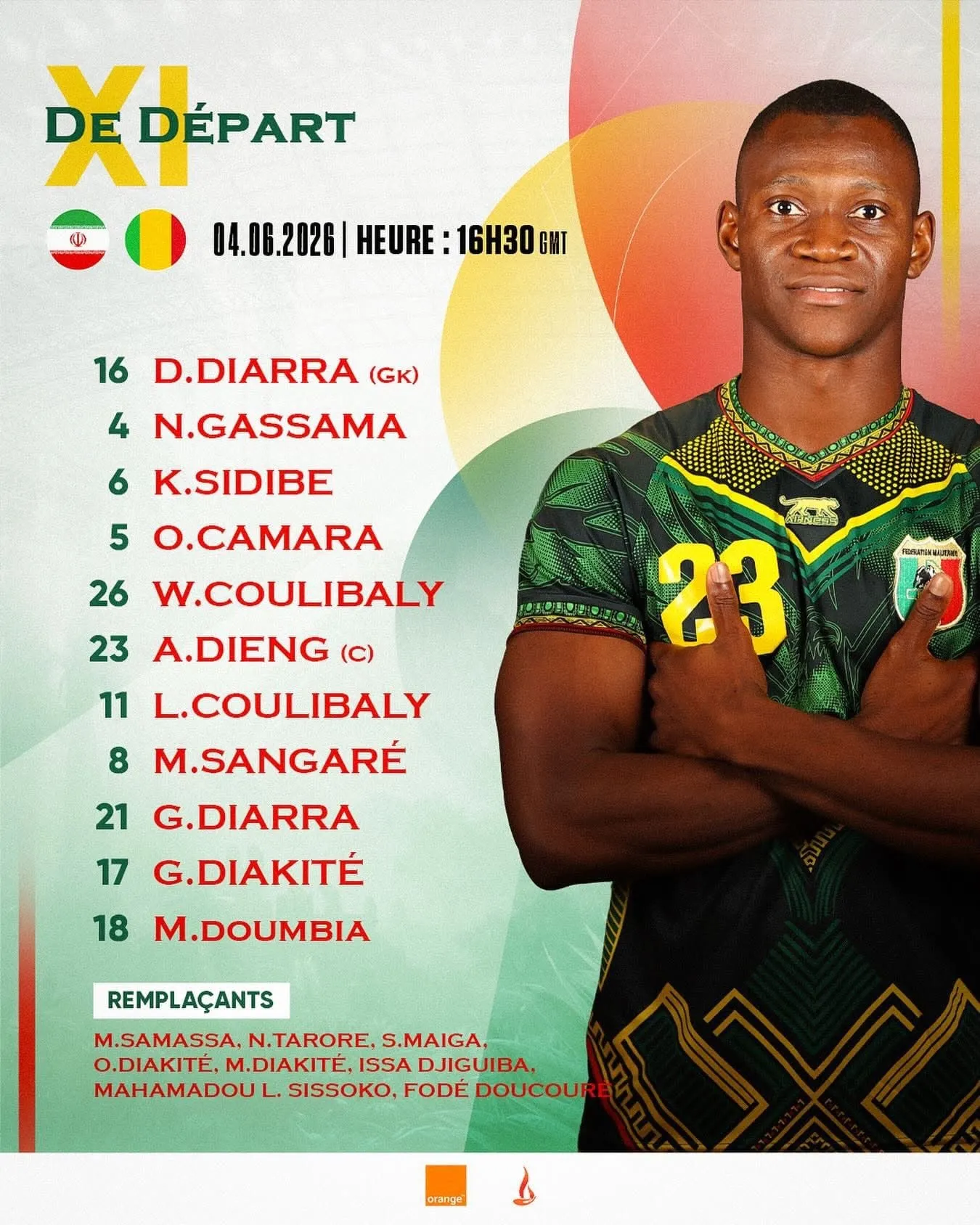 Compo Mali contre Iran