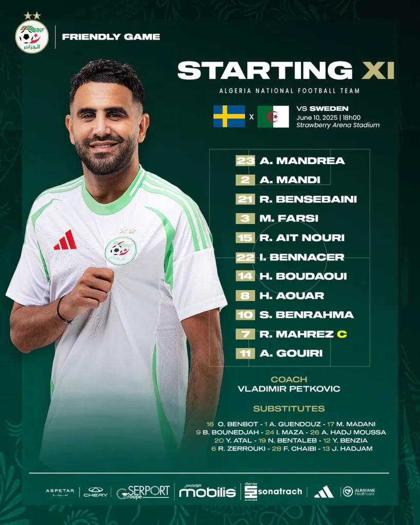 Compo Alg&eacute;rie contre Su&egrave;de