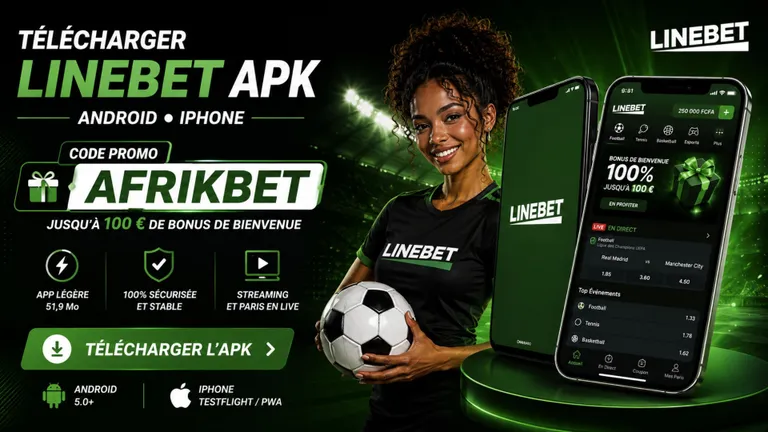 T&eacute;l&eacute;charger Linebet APK sur mobile iOS et Android gratuitement