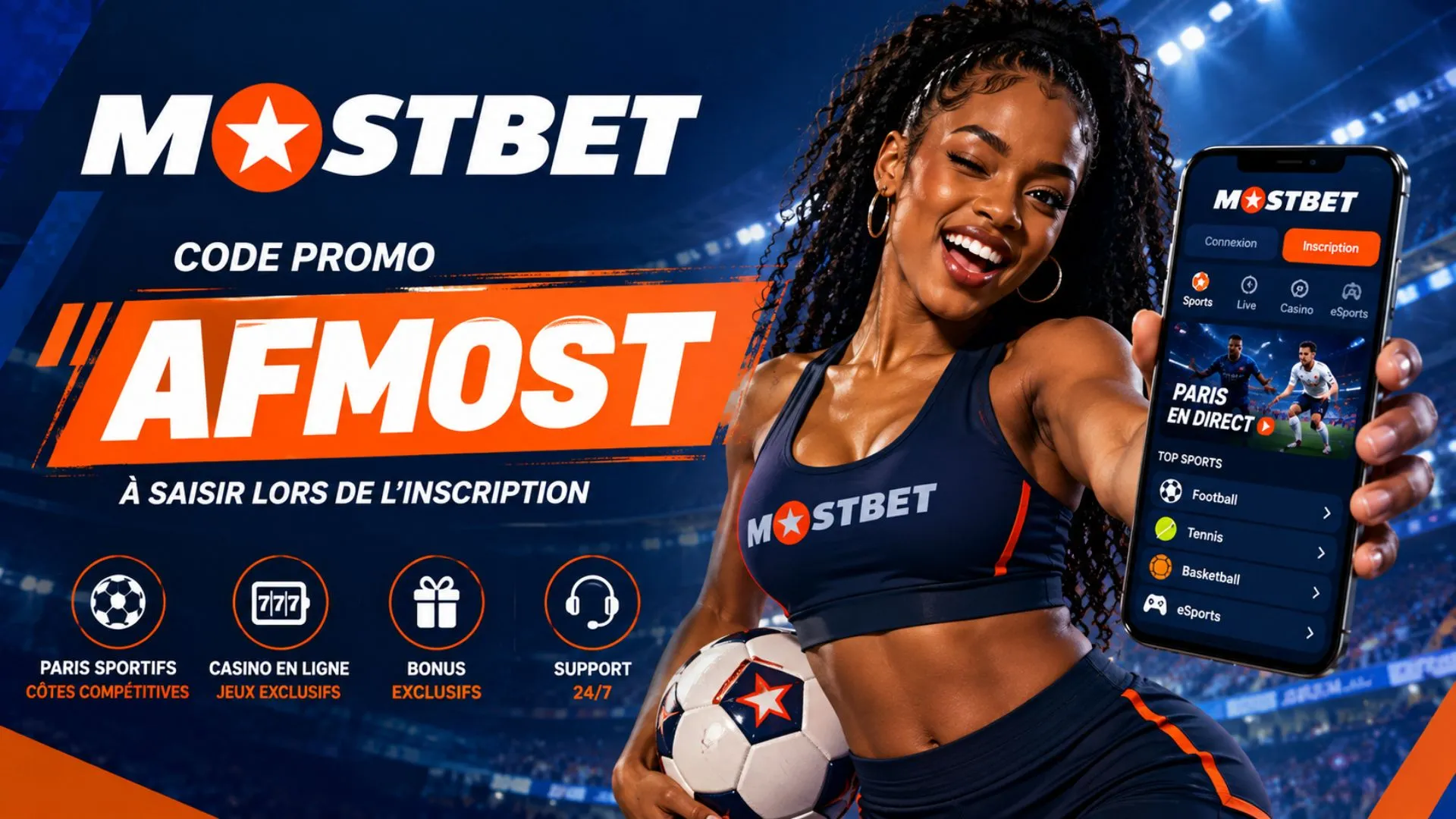 Code promo Mostbet AFMOST pour profiter des offres de bienvenue Mostbet