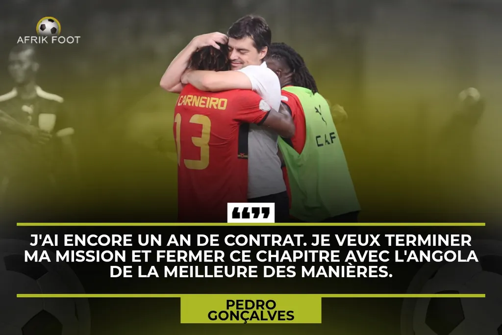 Pedro Gon&ccedil;alves, s&eacute;lectionneur de l'Angola