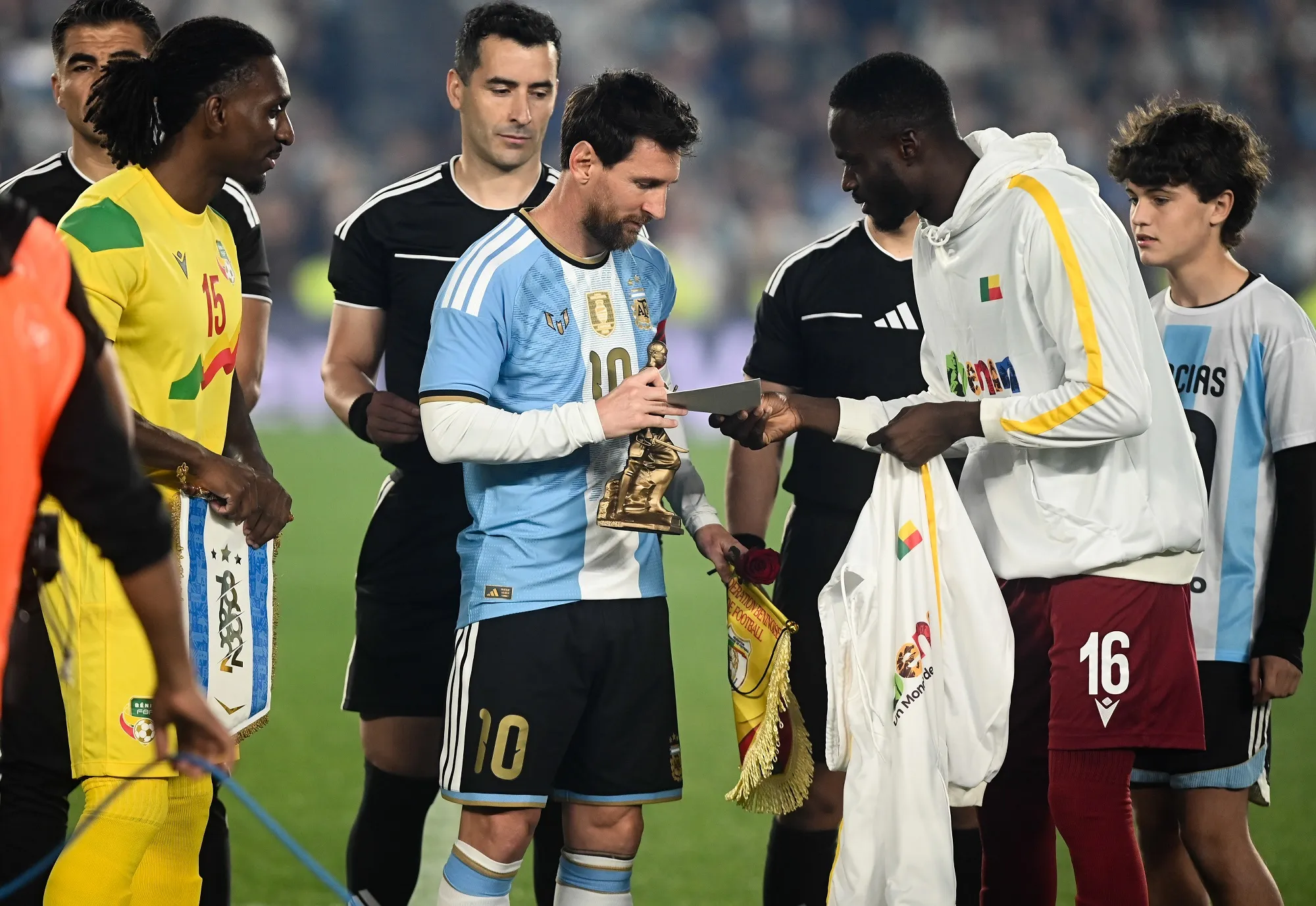B&eacute;nin, Argentine, lettre d'adieux Messi