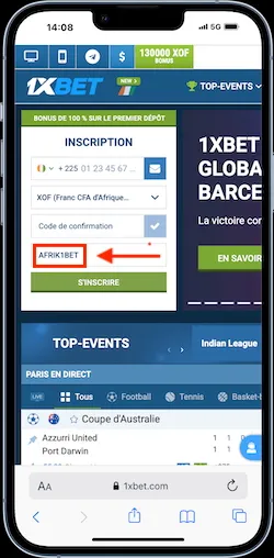 Code bonus 1xbet
