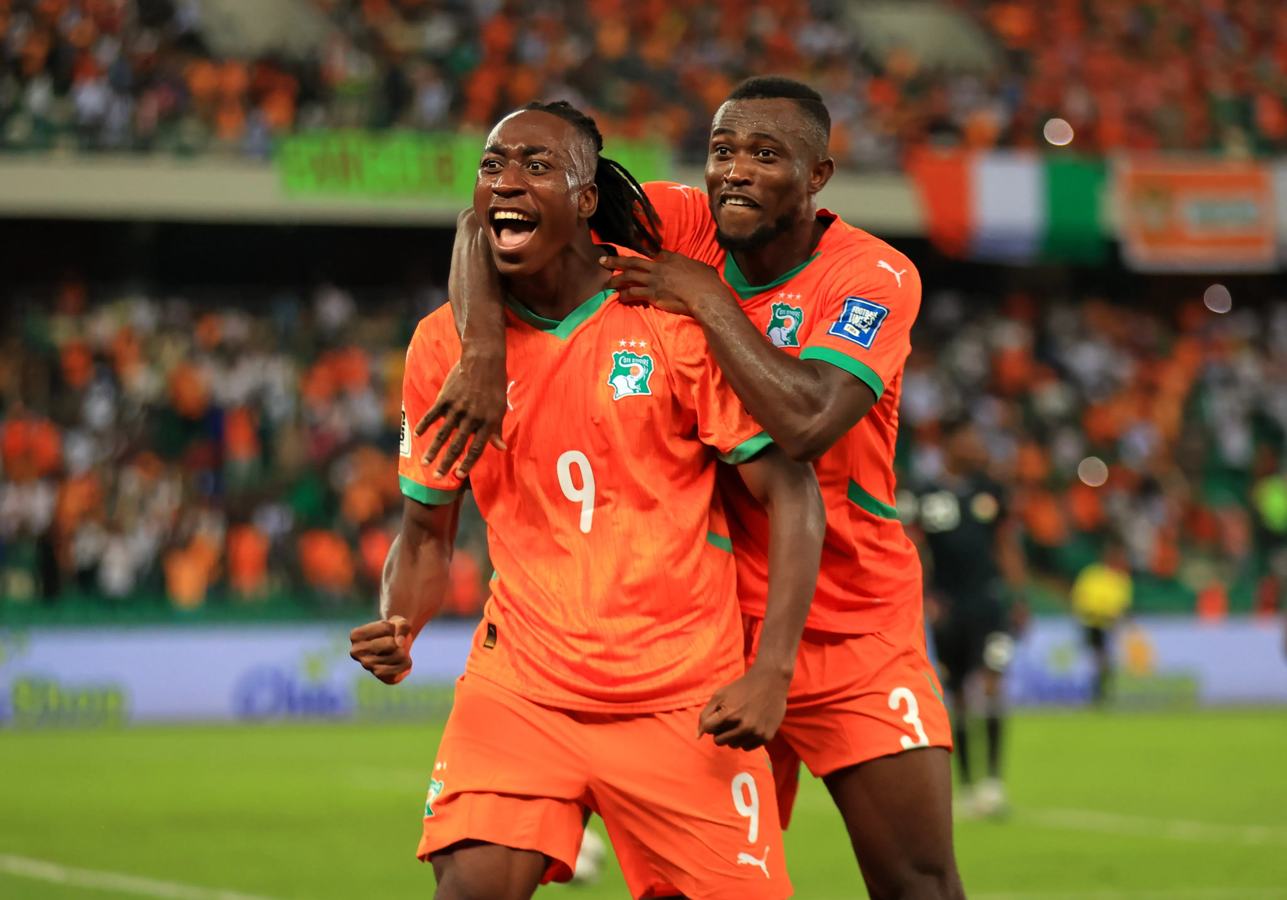 Yan Diomande, Ghislain Konan, C&ocirc;te d'Ivoire