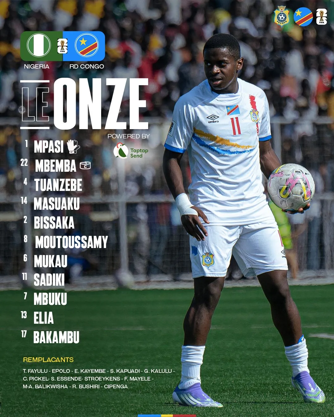 Compo RDC contre Nigeria