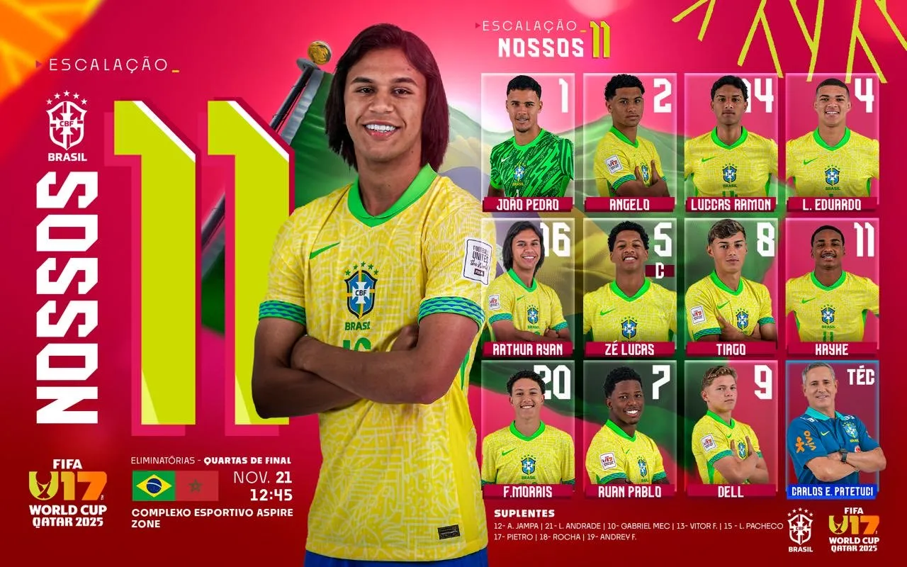 Compo Br&eacute;sil U17 contre Maroc U17