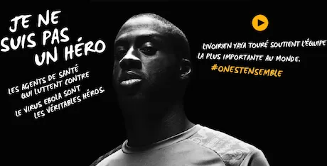 Yaya Tour&eacute;, Kamara et Vieira rendent hommage aux &ldquo;vrais h&eacute;ros&rdquo; contre Ebola