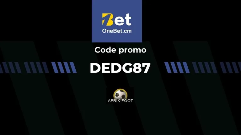 Code promo OneBet “DEDG87 ” : 200% de bonus jusqu’à 100 000 XAF en 2025