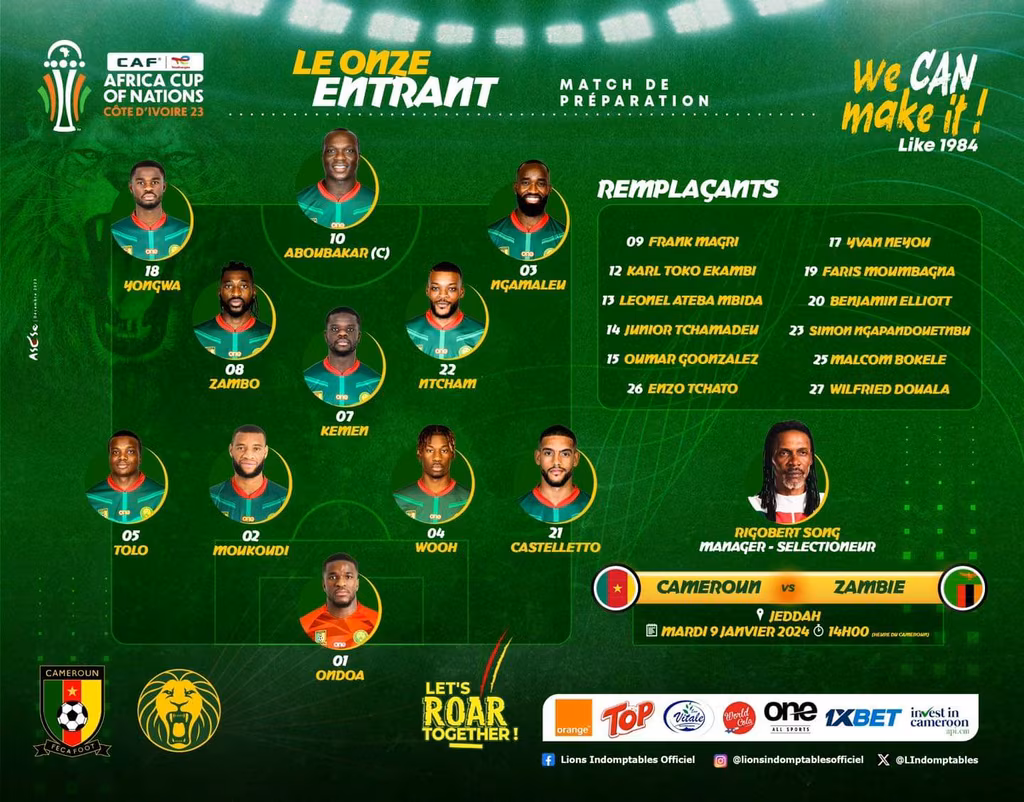 Compos Zambie Cameroun