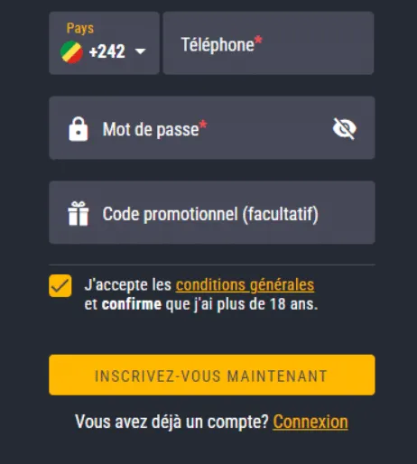 Inscription apk yellowbet