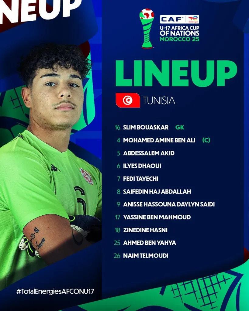 Compo Tunisie U17 contre Gambie U17