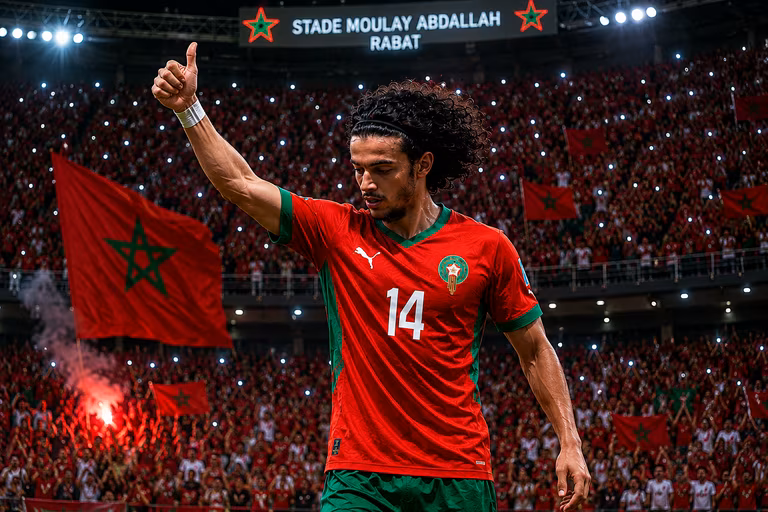Maroc : &ldquo;je suis tr&egrave;s fier, ils ne m&rsquo;ont pas menti&rdquo;, Ayyoub Bouaddi savoure son choix