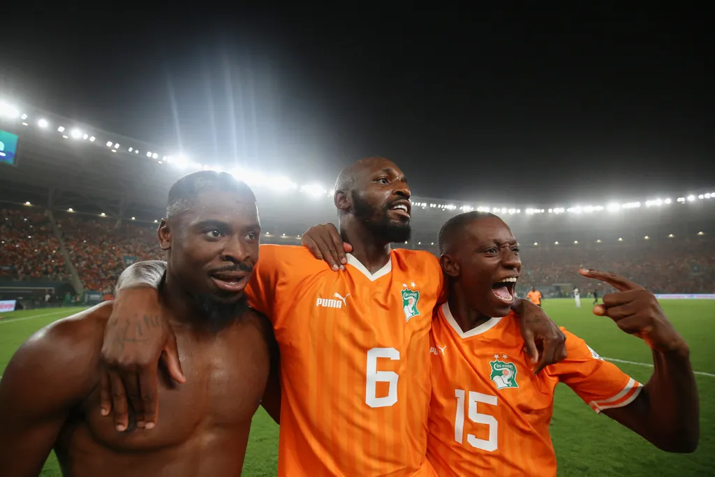 Seko Fofana, Serge Aurier, Max-Alain Gradel, C&ocirc;te d'Ivoire