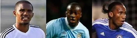 Eto&rsquo;o, Tour&eacute;, Drogba&hellip; dans le top 20 des footballeurs les mieux pay&eacute;s