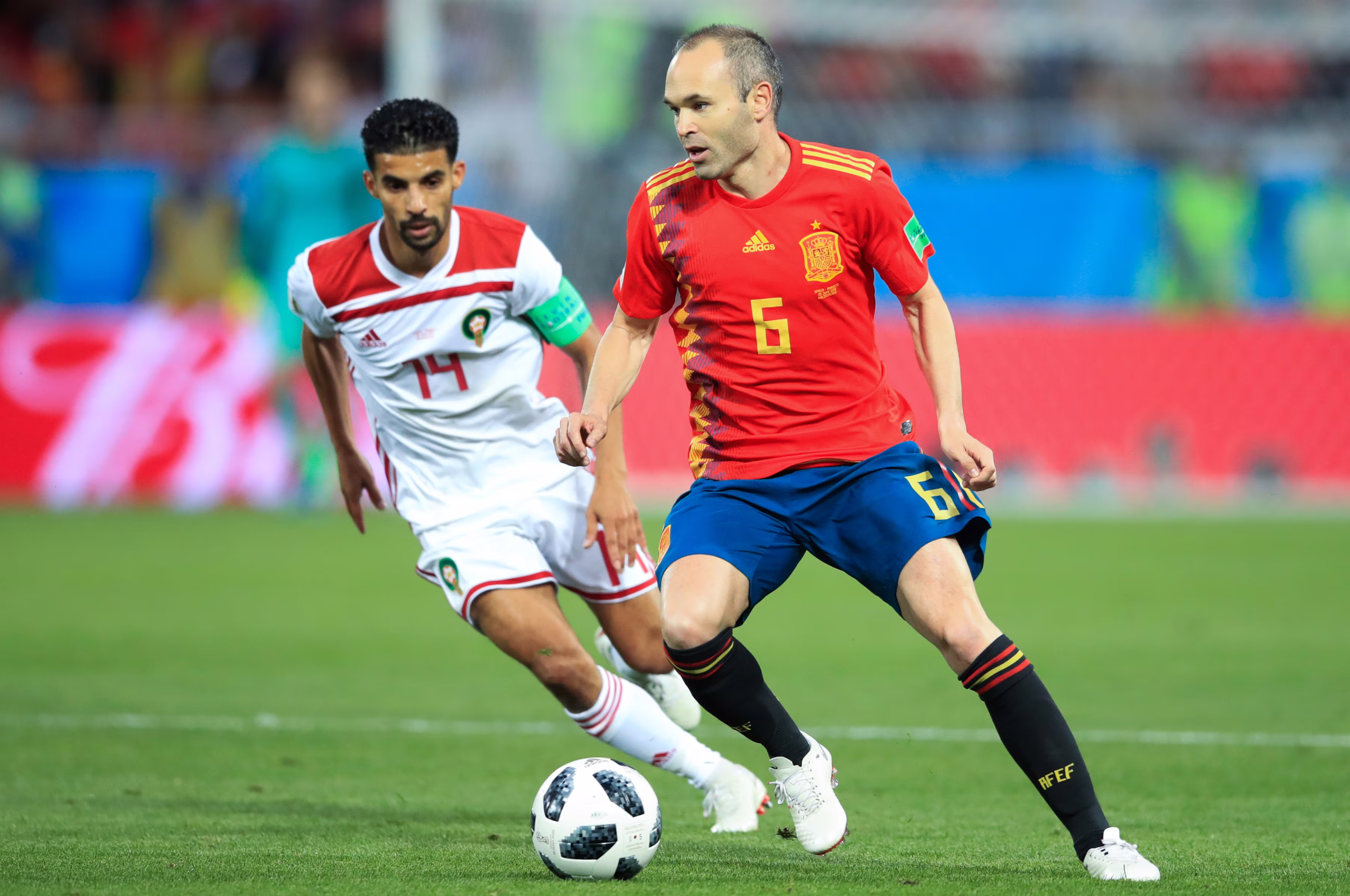 Le plan de la FRMF avec Andr&eacute;s Iniesta, pr&eacute;sent au Maroc