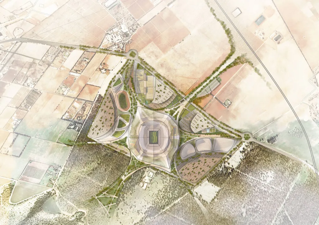 Stade Hassan II, Benslimane, Maroc, Coupe du monde 2030, plus grand stade du monde, photo