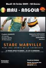 MALI vs ANGOLA le 10 F&eacute;vrier 2009 &agrave; 20h &ndash; Stade Marville