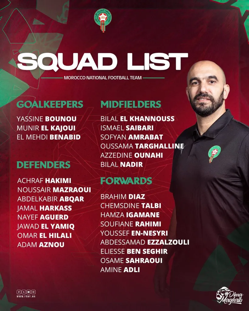 Liste Walid Regragui