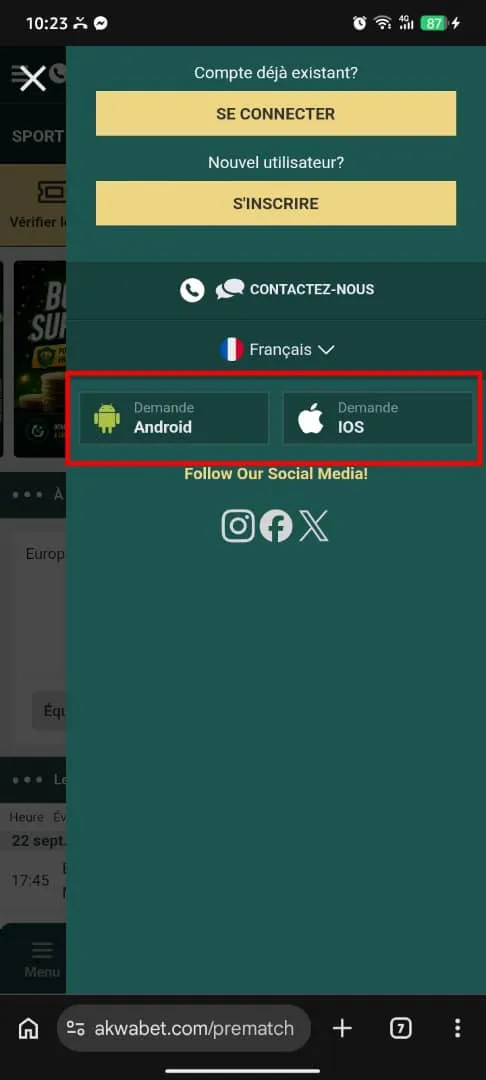 Akwabet Apk t&eacute;l&eacute;chargement