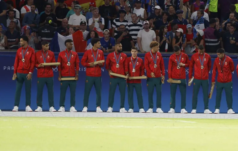 JO 2024 : l’équipe du Maroc a reçu sa médaille de bronze !