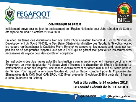 CAN 2019-Gabon : Aubameyang, l&rsquo;avion de la discorde