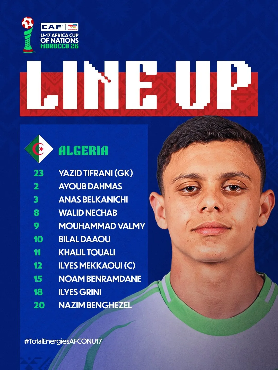 Compo Alg&eacute;rie contre Tanzanie