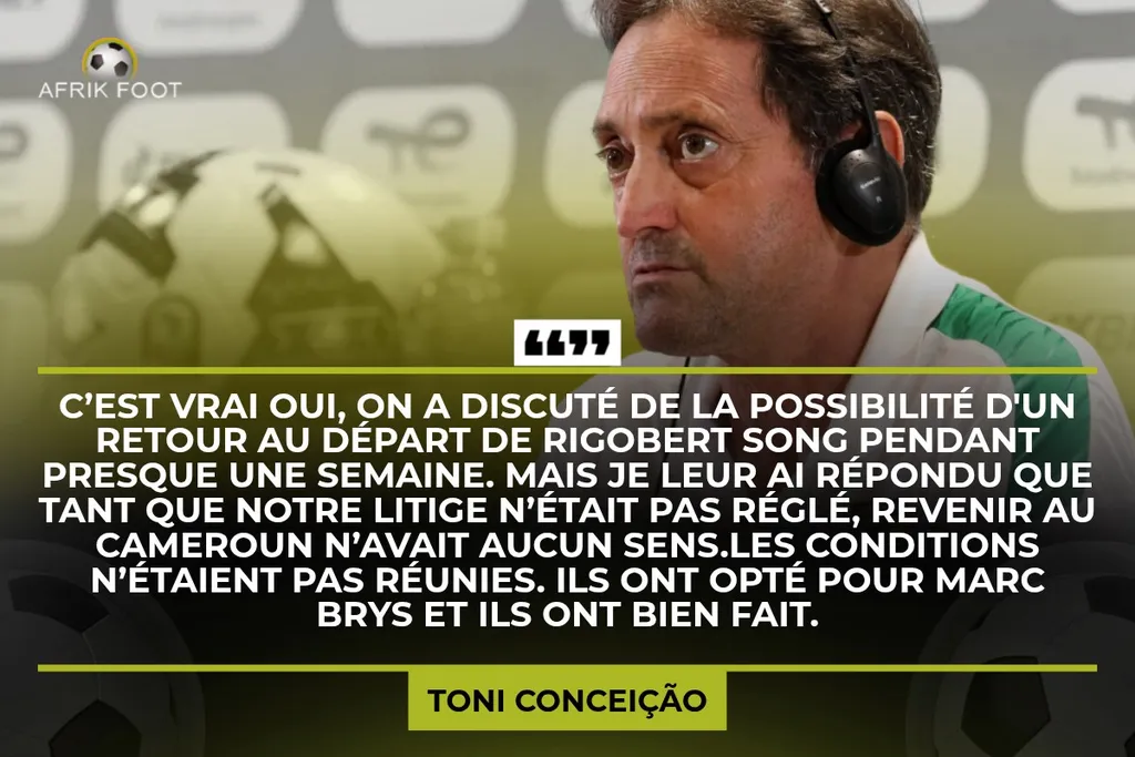 Toni Conceição, Cameroun, sélectionneur
