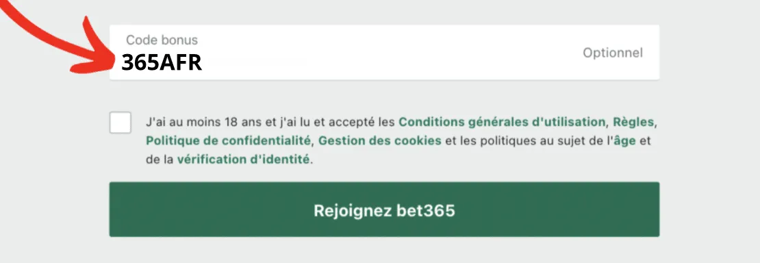 Code promo bet365 365AFR : jusqu'à 50 € de bonus de bienvenue en Octobre 2025