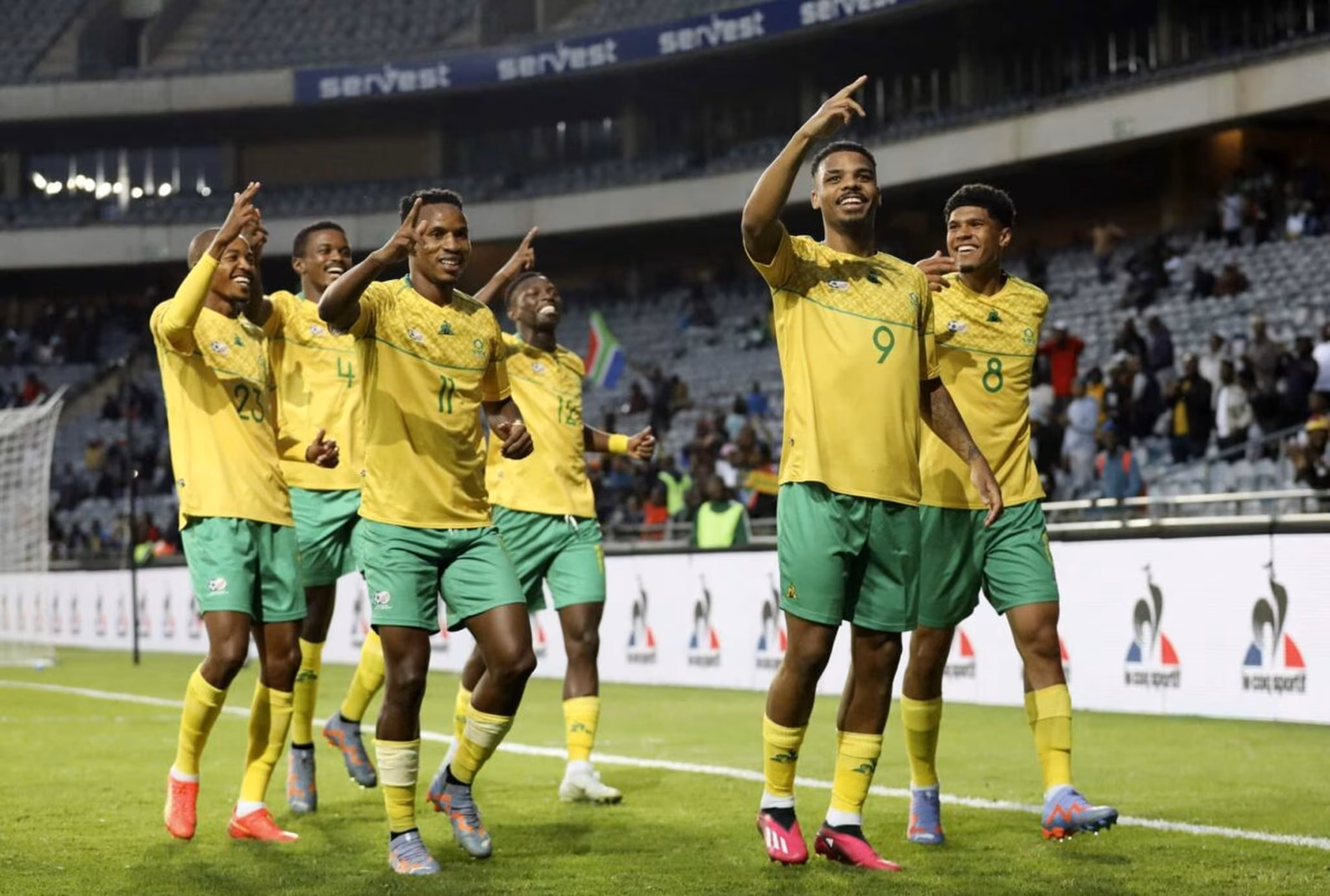 CAN 2023 (Q) : la pr&eacute;-liste de l&rsquo;Afrique du Sud contre le Maroc