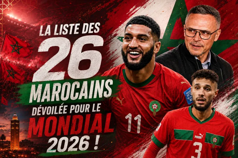 Maroc : la liste pour la Coupe du monde 2026 avec 3 r&eacute;servistes, sans Boufal