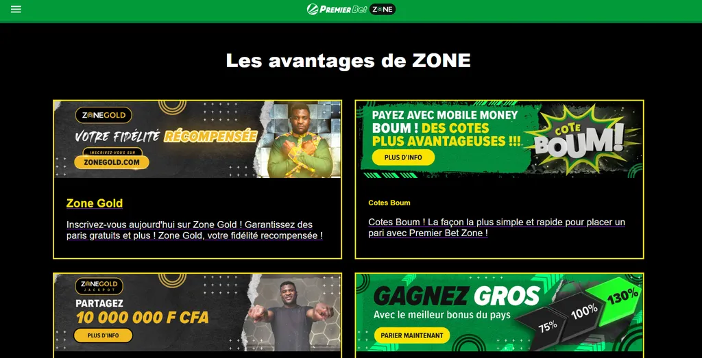 Promotions Premier Bet Zone