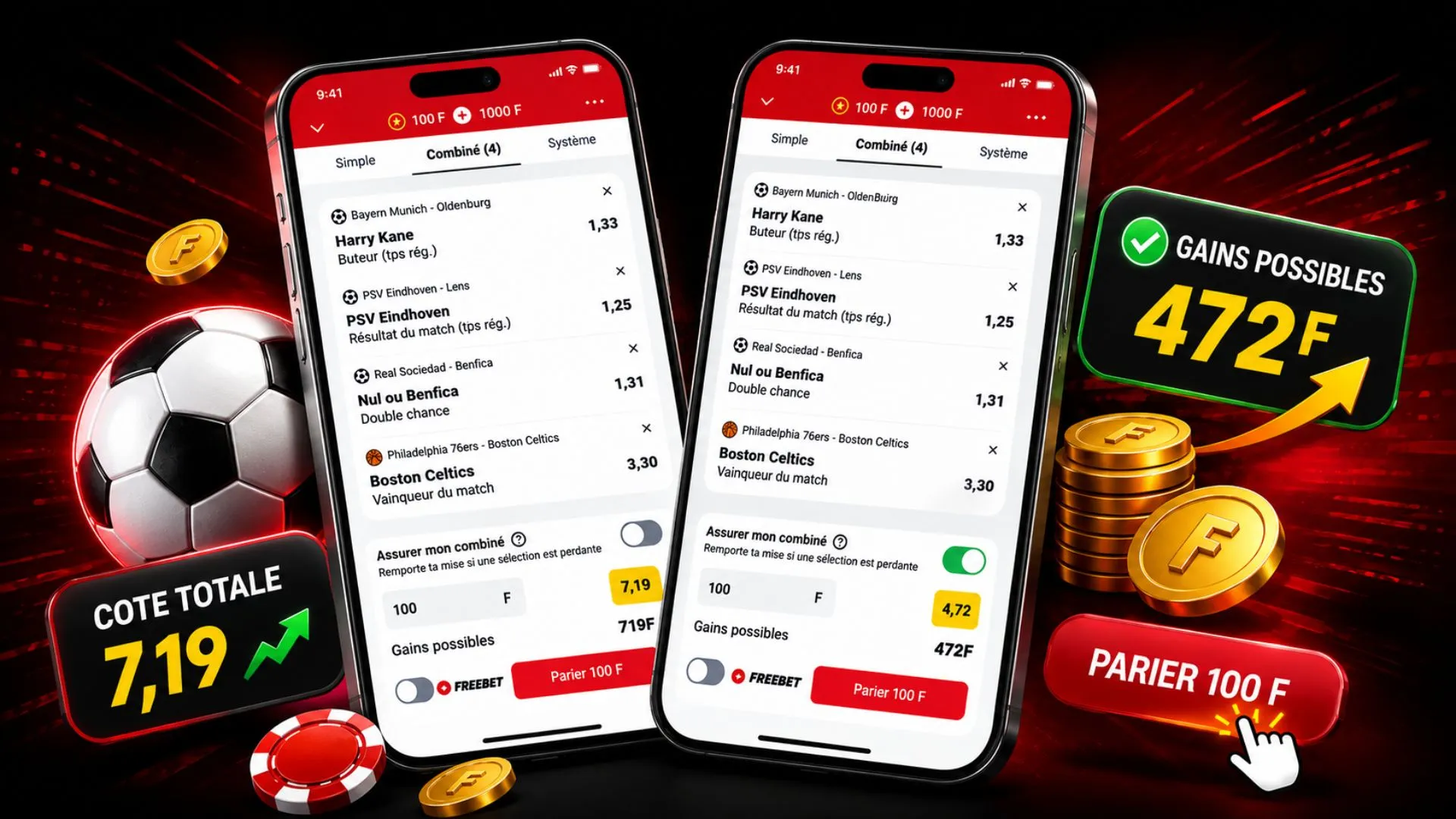 Assurer mon combin&eacute; avec la fonctionnalit&eacute; Betclic