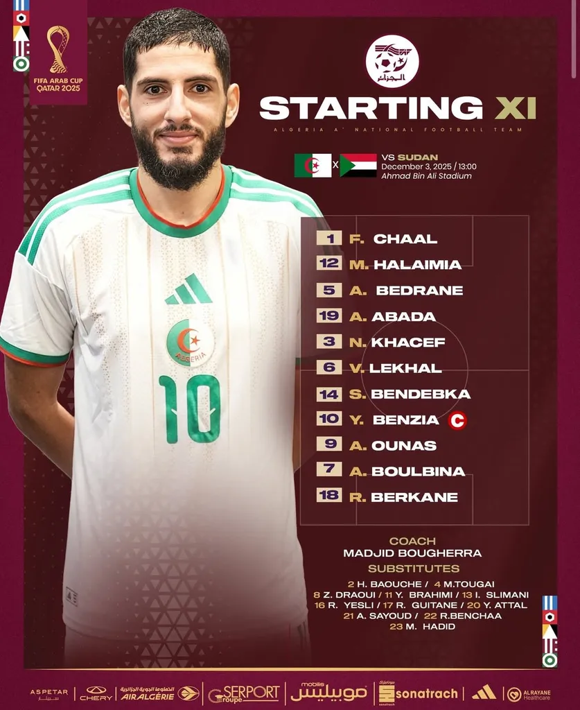 Compo Algérie A’ contre Soudan