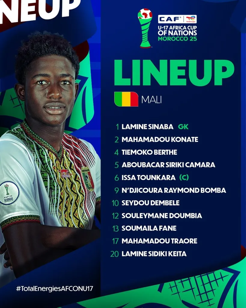 Compo Mali U17 contre Maroc U17