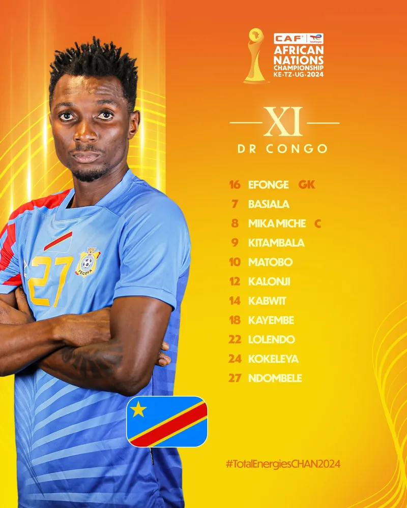 Compo RDC contre Angola CHAN 2025