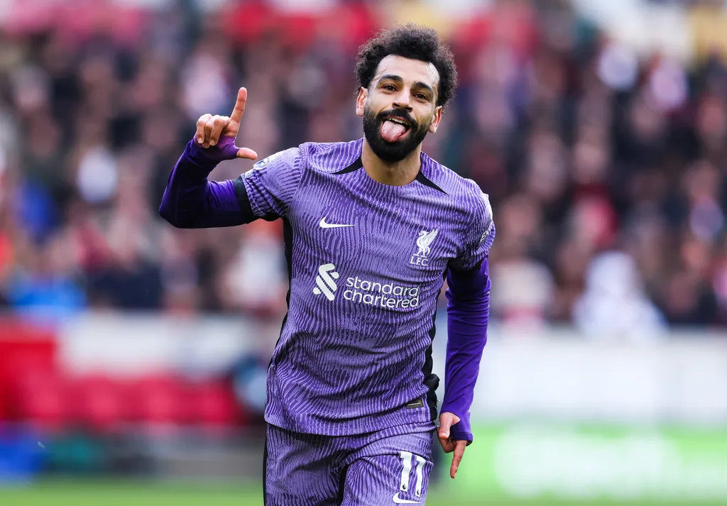 Mohamed Salah Liverpool c&eacute;l&eacute;bration