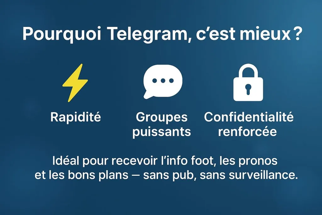 Pourquoi Telegram, c'est mieux ?