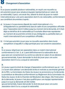 FIFA : vers un assouplissement des règles pour les binationaux ?