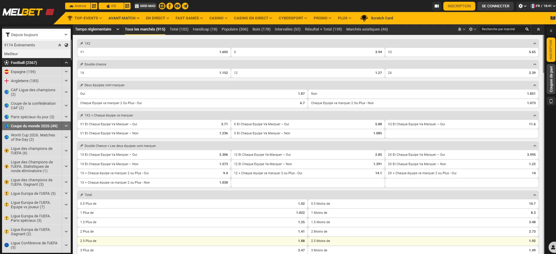 Profondeur Marche Meilleur site paris sportifs