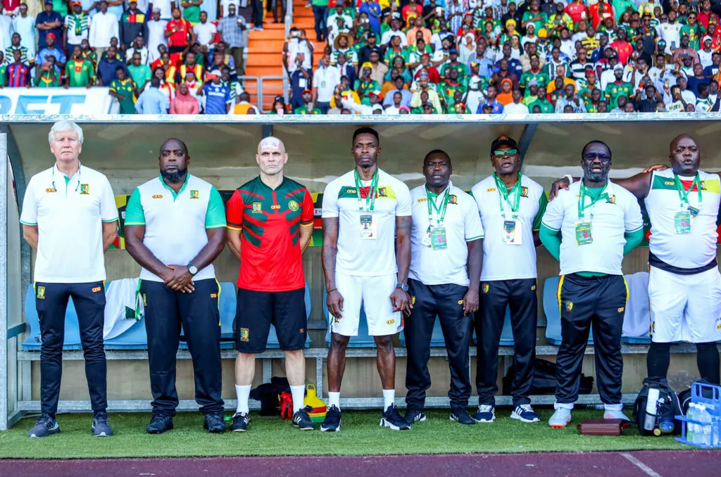 Marc Brys, s&eacute;lectionneur Cameroun, staff technique