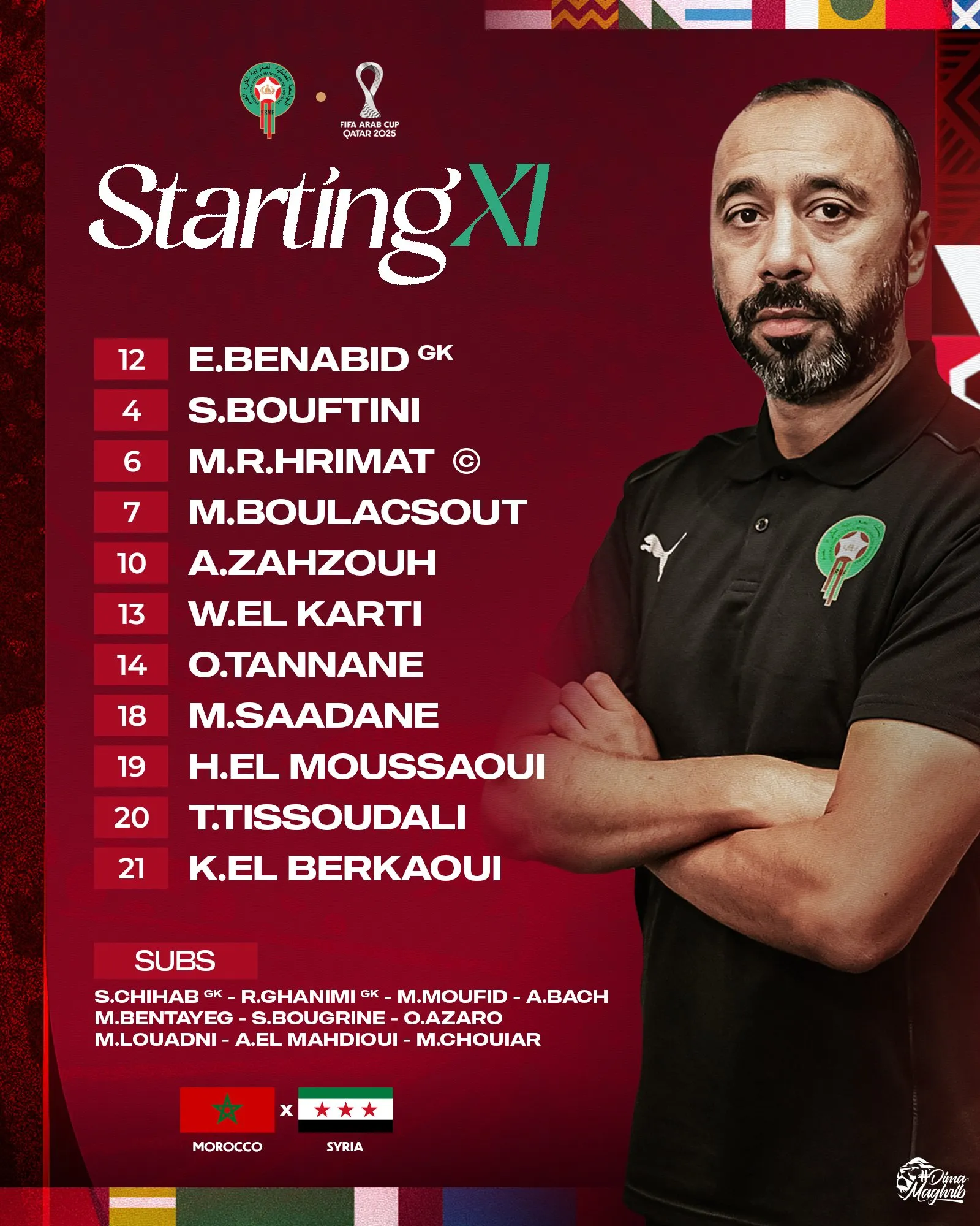 Compo Maroc A&rsquo; contre Syrie